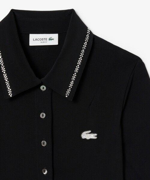 LACOSTE / ラコステ ミニ丈・ひざ丈ワンピース | ラインストーンポロドレス | 詳細4