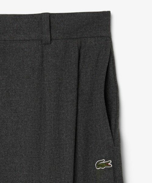 LACOSTE / ラコステ チノ・ワークパンツ | オーバーサイズフランネル タックワイドパンツ | 詳細5