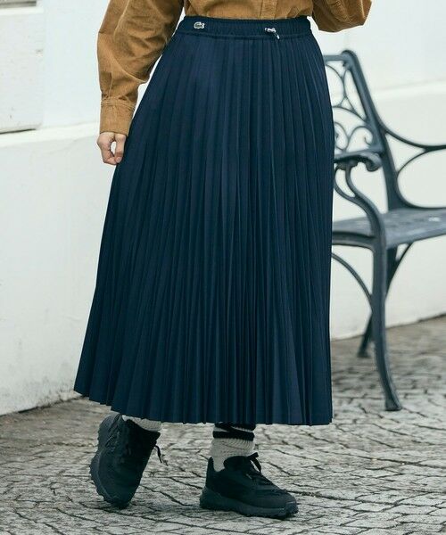 LACOSTE / ラコステ ロング・マキシ丈スカート | 変形プリーツAラインスカート | 詳細1