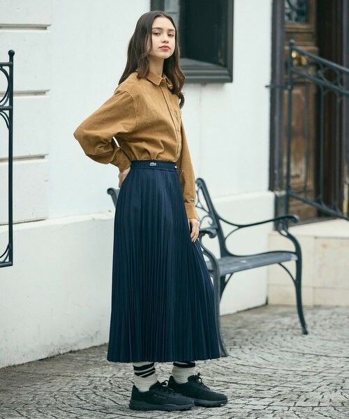 LACOSTE / ラコステ ロング・マキシ丈スカート | 変形プリーツAラインスカート | 詳細19