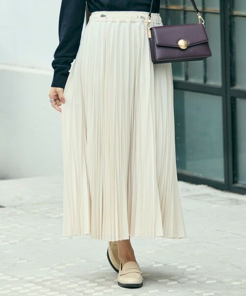 LACOSTE / ラコステ ロング・マキシ丈スカート | 変形プリーツAラインスカート | 詳細9