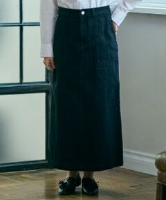 LACOSTE / ラコステ デニムスカート | ベイカーデニムスカート