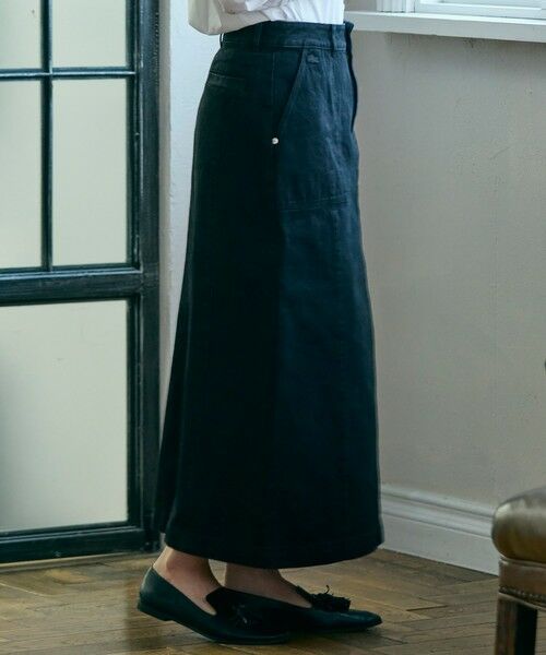 LACOSTE / ラコステ デニムスカート | ベイカーデニムスカート | 詳細1