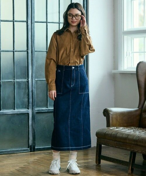 LACOSTE / ラコステ デニムスカート | ベイカーデニムスカート | 詳細11