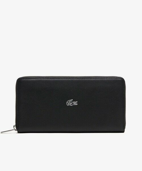 LACOSTE/ラコステ ラウンドジップレザーロングウォレット ブラック FREE LACOSTE/ラコステ ラウンドジップレザーロングウォレット ブラック FREE