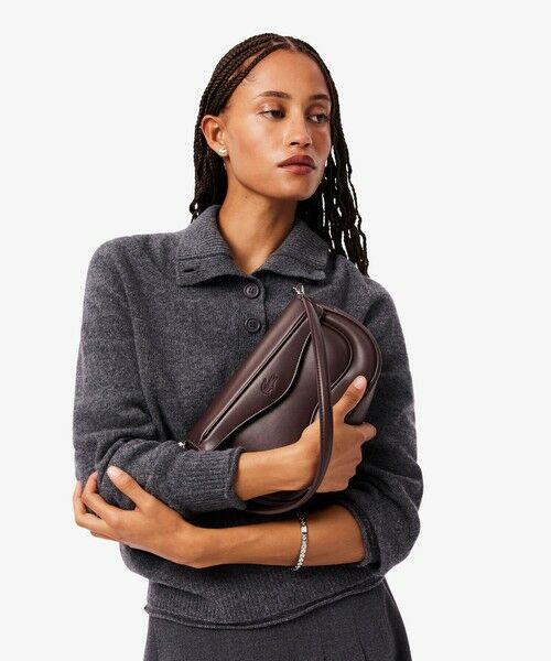 LACOSTE / ラコステ ショルダーバッグ | ローラ カーブラインレザーショルダーバッグ | 詳細5