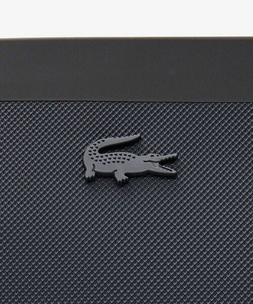 LACOSTE / ラコステ トートバッグ | アンナシーズナル クロック×鹿の子リバーシブルトートバッグ / ブラック×ワインレッド | 詳細5