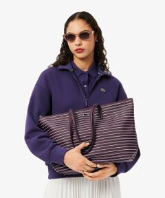 LACOSTE / ラコステ トートバッグ | 【EC only】L.12.12コンセプトシーズナル ラージサイズボーダートートバッグ