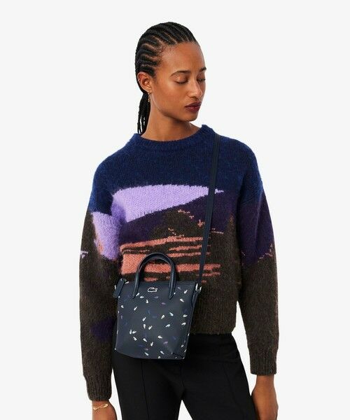 LACOSTE / ラコステ トートバッグ | ホリデー マルチカラーワニロゴプリントミニトートバッグ | 詳細5