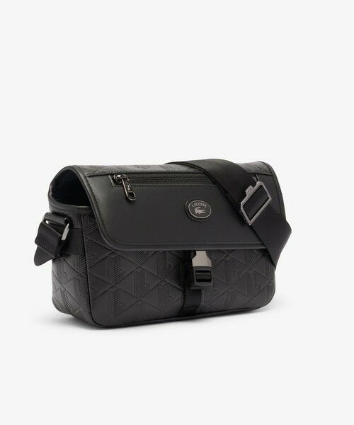 LACOSTE / ラコステ メッセンジャーバッグ・ウエストポーチ | モノグラム エンボスレザーミニショルダーバッグ | 詳細3