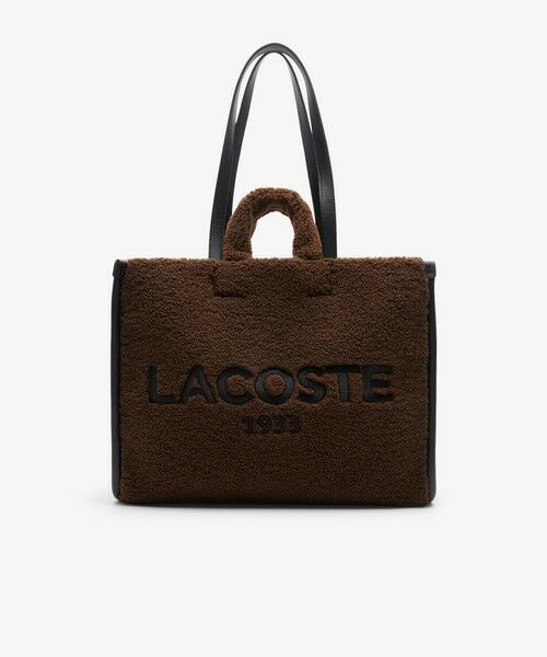 LACOSTE / ラコステ トートバッグ | ヘリテージシーズナル フェイクファートートバッグ（ダークブラウン）