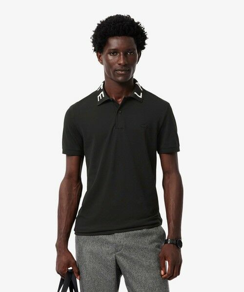 LACOSTE / ラコステ ポロシャツ | ジャカードカラーポロシャツ(ブラック)