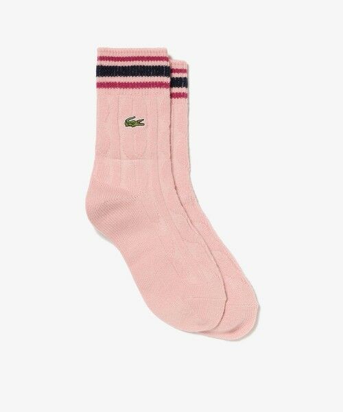 LACOSTE / ラコステ ソックス | ウィメンズケーブルニットボーダーソックス | 詳細3