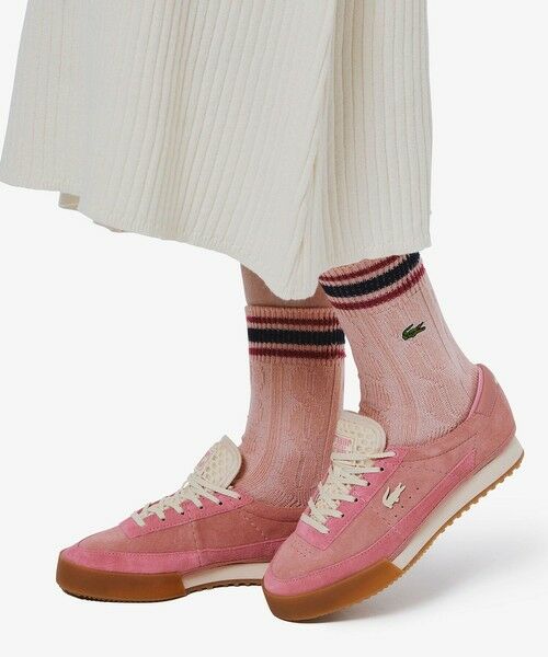 LACOSTE / ラコステ ソックス | ウィメンズケーブルニットボーダーソックス | 詳細5