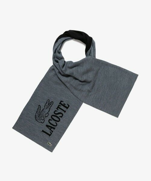 LACOSTE / ラコステ マフラー・ショール・スヌード・ストール | ウールブレンド ワニロゴジャカードマフラー | 詳細5