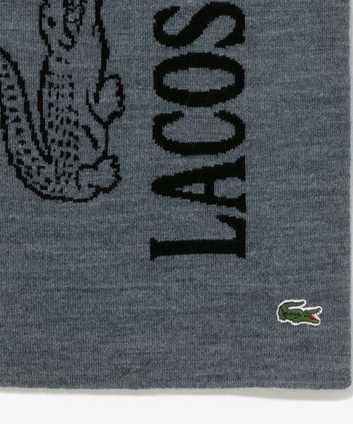 LACOSTE / ラコステ マフラー・ショール・スヌード・ストール | ウールブレンド ワニロゴジャカードマフラー | 詳細7