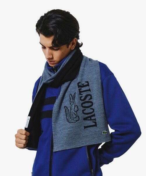 LACOSTE / ラコステ マフラー・ショール・スヌード・ストール | ウールブレンド ワニロゴジャカードマフラー | 詳細8