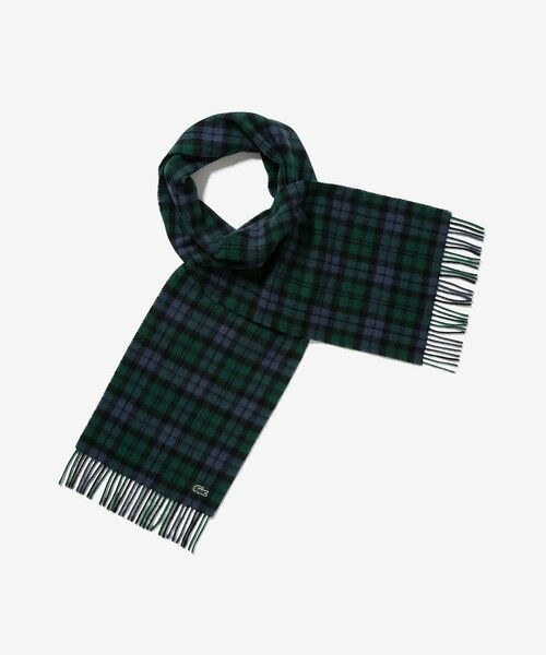 LACOSTE / ラコステ マフラー・ショール・スヌード・ストール | メリノウールチェックマフラー | 詳細4