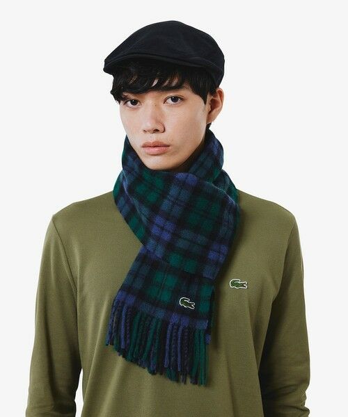 LACOSTE / ラコステ マフラー・ショール・スヌード・ストール | メリノウールチェックマフラー | 詳細7