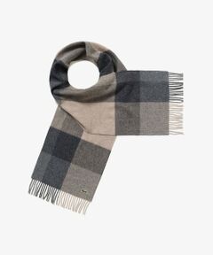 LACOSTE / ラコステ マフラー・ショール・スヌード・ストール | メリノウールブロックチェックマフラー