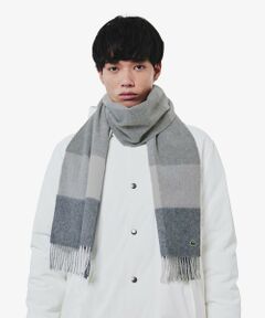 LACOSTE / ラコステ マフラー・ショール・スヌード・ストール | メリノウールブロックチェックマフラー