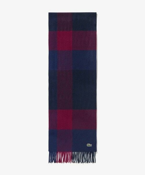 LACOSTE / ラコステ マフラー・ショール・スヌード・ストール | メリノウールブロックチェックマフラー | 詳細2