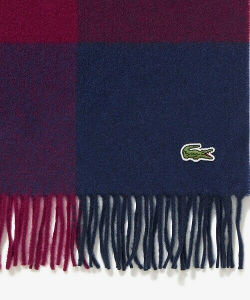 LACOSTE / ラコステ マフラー・ショール・スヌード・ストール | メリノウールブロックチェックマフラー | 詳細3