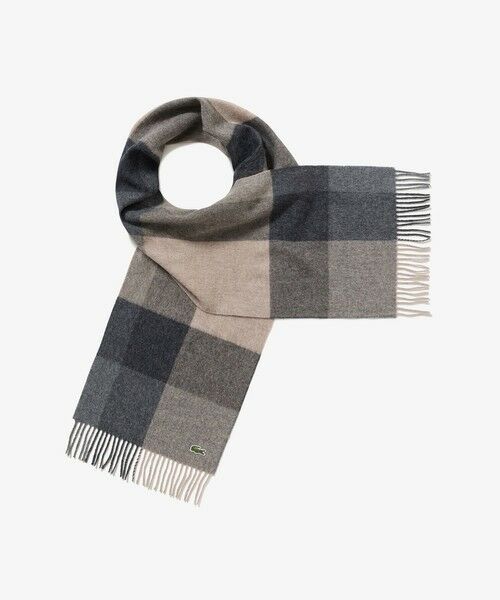 LACOSTE / ラコステ マフラー・ショール・スヌード・ストール | メリノウールブロックチェックマフラー | 詳細4