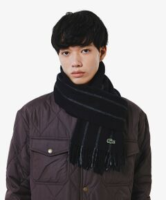 LACOSTE / ラコステ マフラー・ショール・スヌード・ストール | メリノウールストライプマフラー