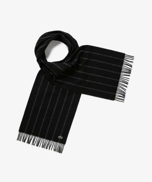 LACOSTE / ラコステ マフラー・ショール・スヌード・ストール | メリノウールストライプマフラー | 詳細1