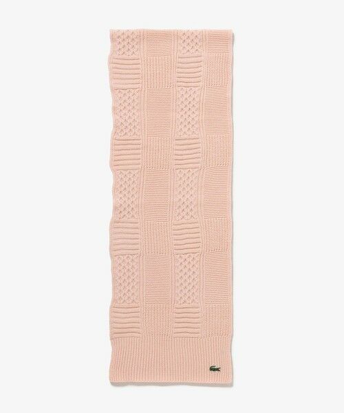 LACOSTE / ラコステ マフラー・ショール・スヌード・ストール | アラン柄ブレンドウールニットマフラー | 詳細2