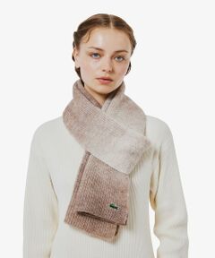 LACOSTE / ラコステ マフラー・ショール・スヌード・ストール | アルパカブレンドグラデーションニットマフラー