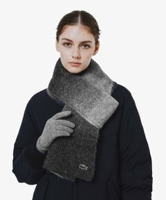 LACOSTE / ラコステ マフラー・ショール・スヌード・ストール | アルパカブレンドグラデーションニットマフラー