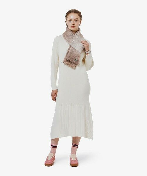 LACOSTE / ラコステ マフラー・ショール・スヌード・ストール | アルパカブレンドグラデーションニットマフラー | 詳細5