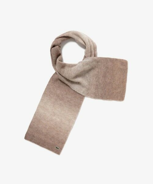 LACOSTE / ラコステ マフラー・ショール・スヌード・ストール | アルパカブレンドグラデーションニットマフラー | 詳細1
