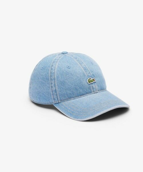 LACOSTE / ラコステ キャップ | ウォッシュドデニムワンポイントキャップ | 詳細1