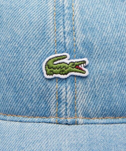 LACOSTE / ラコステ キャップ | ウォッシュドデニムワンポイントキャップ | 詳細3