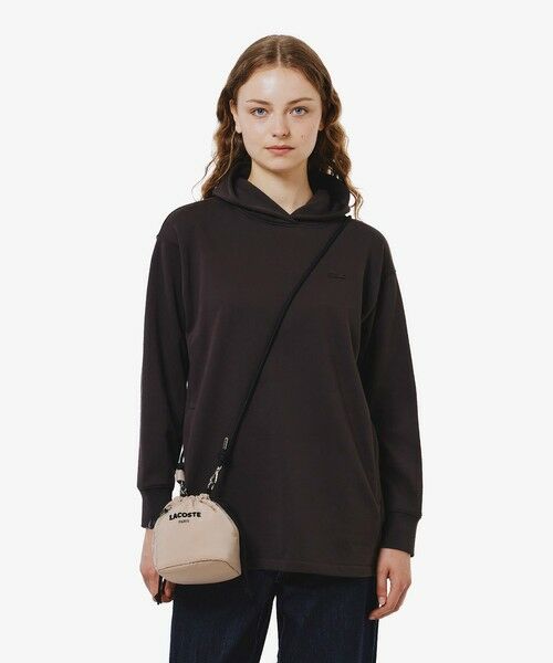 LACOSTE / ラコステ パーカー | 裏パイルスウェットフーディー(ダークブラウン)