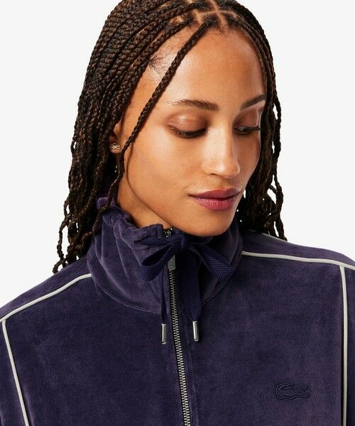 LACOSTE / ラコステ カーディガン・ボレロ | ベロアタッチパイピングトラックジャケット | 詳細2