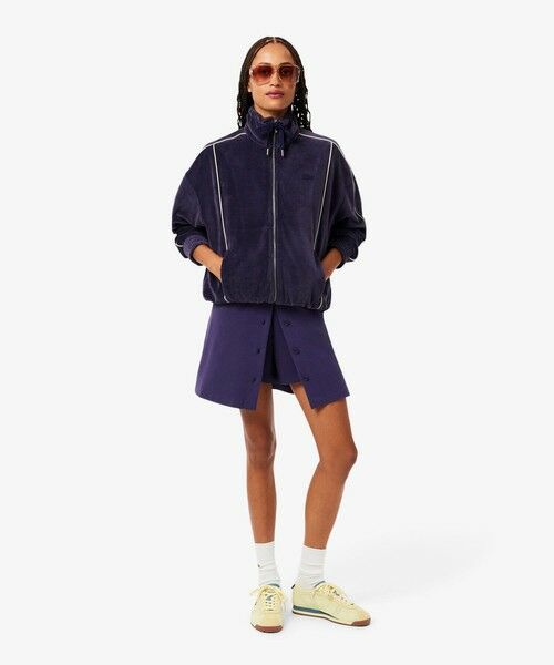 LACOSTE / ラコステ カーディガン・ボレロ | ベロアタッチパイピングトラックジャケット | 詳細4