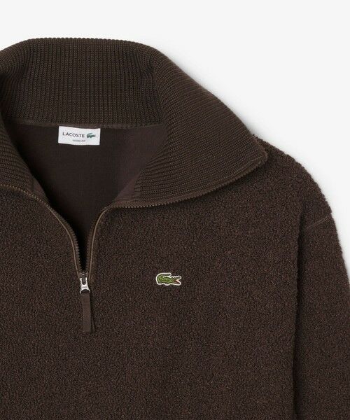 LACOSTE / ラコステ ブルゾン | ハイネックハーフジップ オーバーサイズブークレフリースブルゾン | 詳細5