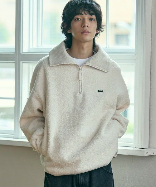 LACOSTE / ラコステ ブルゾン | ハイネックハーフジップ オーバーサイズブークレフリースブルゾン | 詳細9