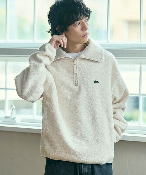 LACOSTE / ラコステ ブルゾン | ハイネックハーフジップ オーバーサイズブークレフリースブルゾン | 詳細10