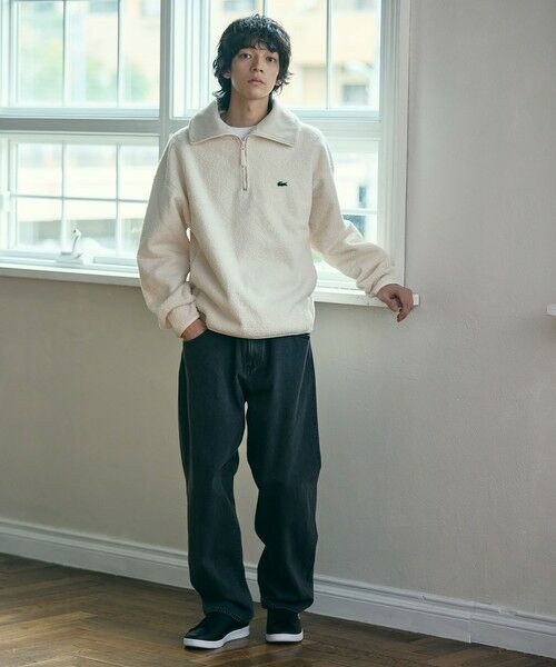 LACOSTE / ラコステ ブルゾン | ハイネックハーフジップ オーバーサイズブークレフリースブルゾン | 詳細11