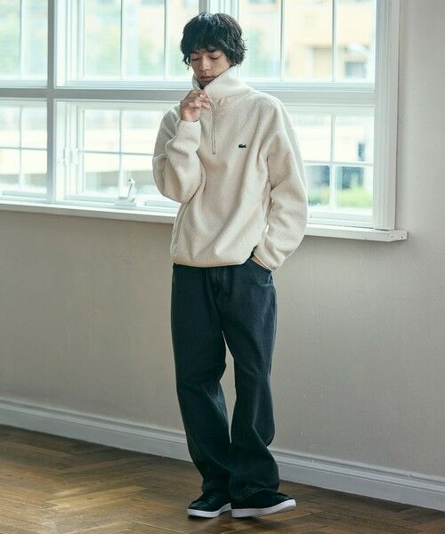LACOSTE / ラコステ ブルゾン | ハイネックハーフジップ オーバーサイズブークレフリースブルゾン | 詳細14