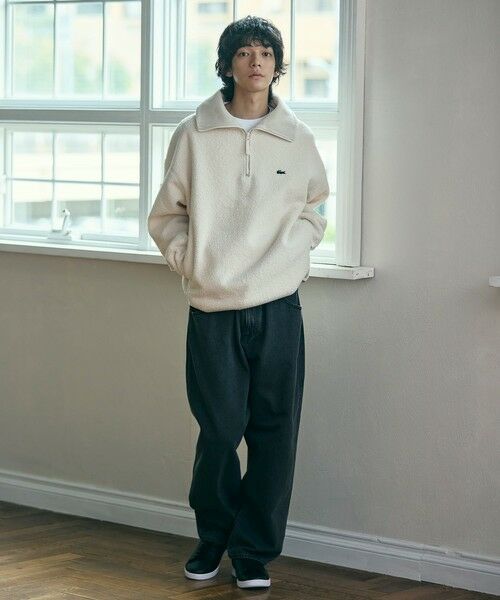 LACOSTE / ラコステ ブルゾン | ハイネックハーフジップ オーバーサイズブークレフリースブルゾン | 詳細15