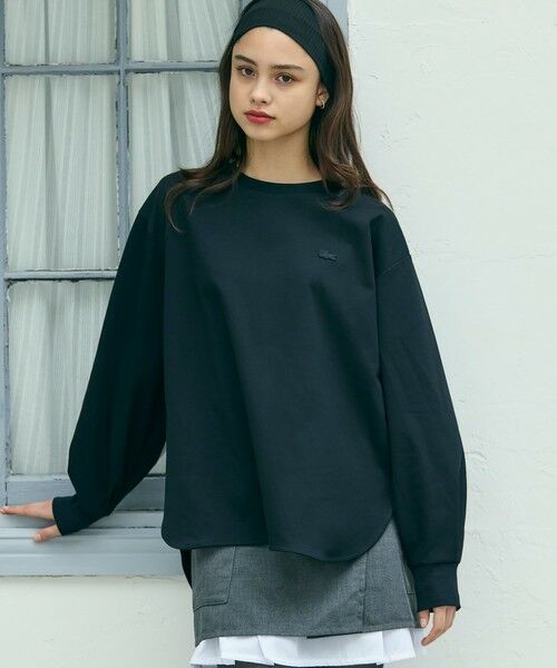 LACOSTE / ラコステ Tシャツ | 【オンライン限定】LACOSTE バルーンスリーブ サイドスリット オーバーサイズTシャツ | 詳細2