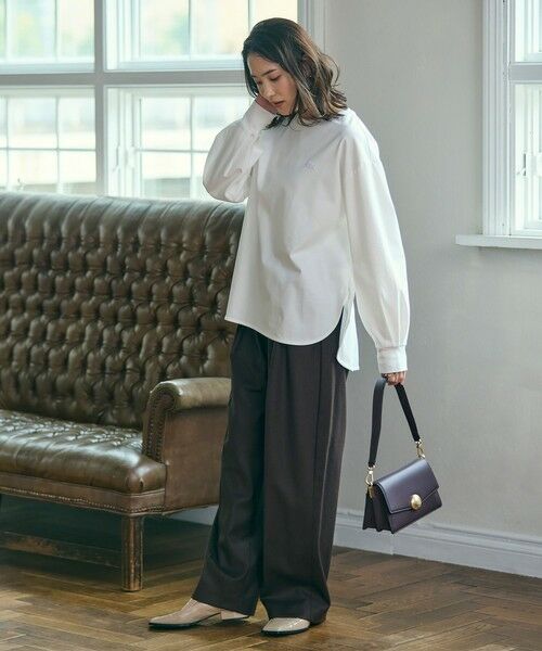 LACOSTE / ラコステ Tシャツ | 【オンライン限定】LACOSTE バルーンスリーブ サイドスリット オーバーサイズTシャツ | 詳細8