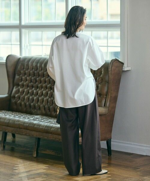 LACOSTE / ラコステ Tシャツ | 【オンライン限定】LACOSTE バルーンスリーブ サイドスリット オーバーサイズTシャツ | 詳細9