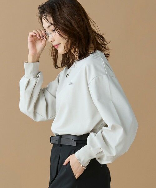 LACOSTE / ラコステ Tシャツ | 【オンライン限定】LACOSTE バルーンスリーブ サイドスリット オーバーサイズTシャツ | 詳細11